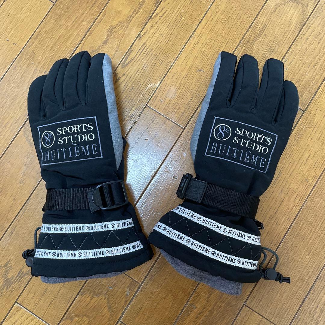 HUITIEME 8e スキーウェア(女性用) ホワイト/ブラック 手袋つき