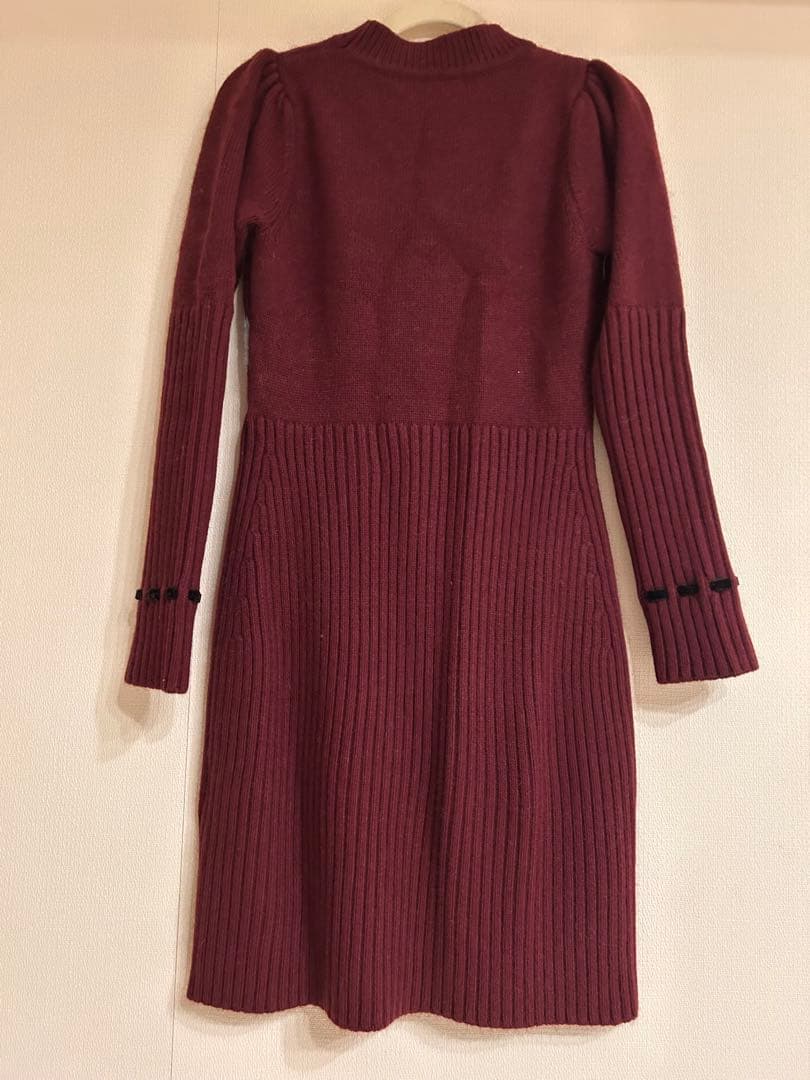 ワンピース Moor Argyle Ribbon Knit Dress herlipto