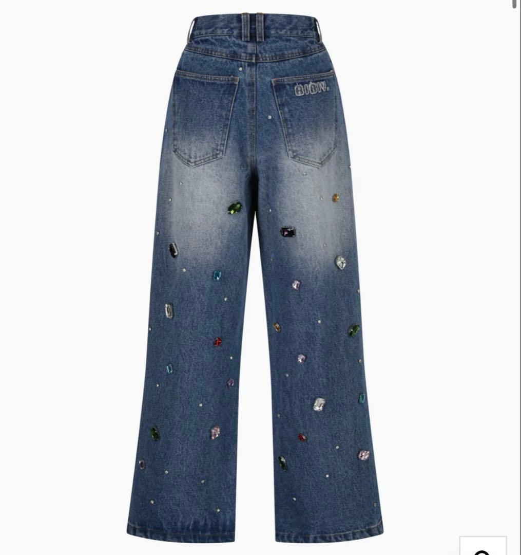 Bibiy. デニムワイドパンツ