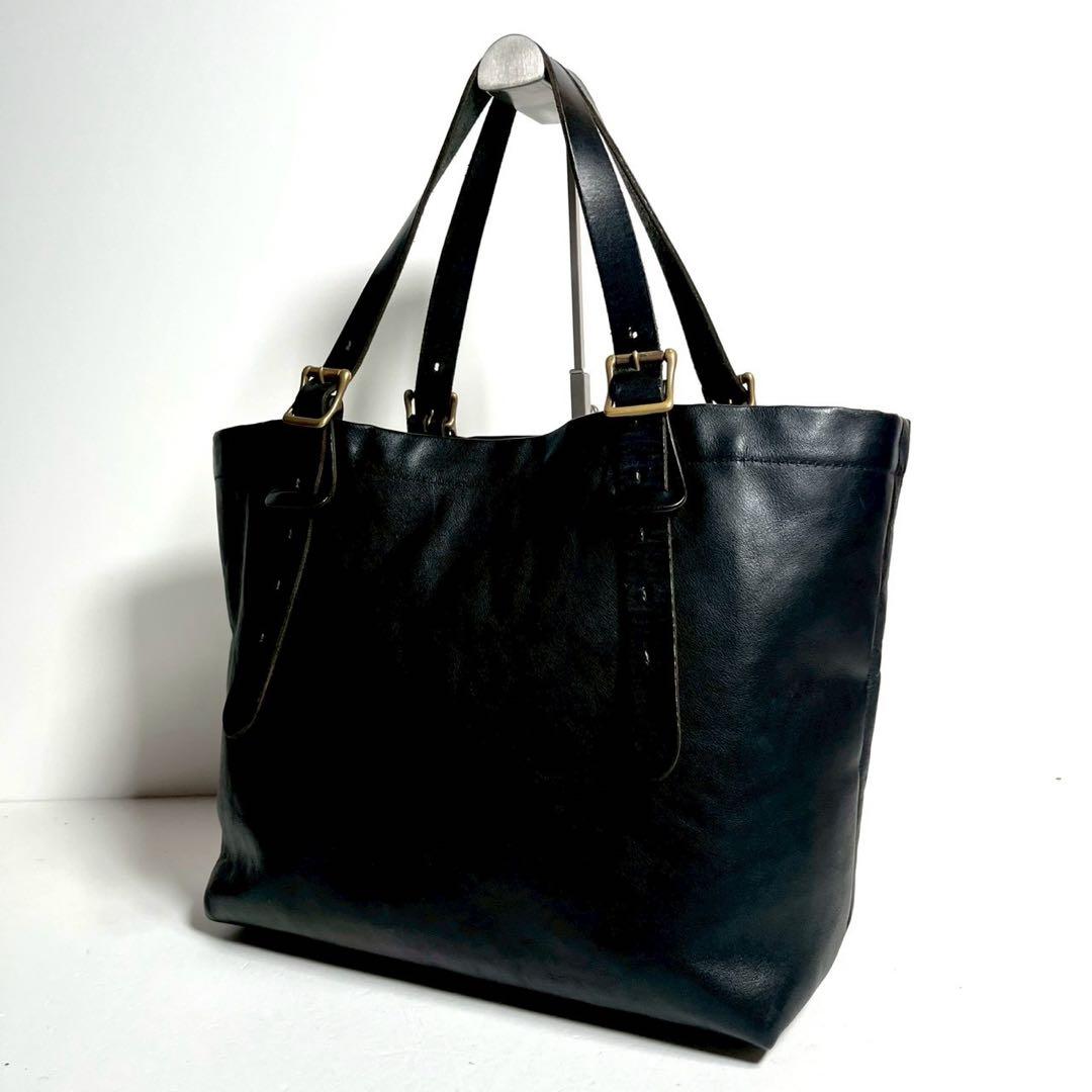 【極上美品✨】 スロー ルボーノ トートバッグ レザー A4 肩掛け 黒