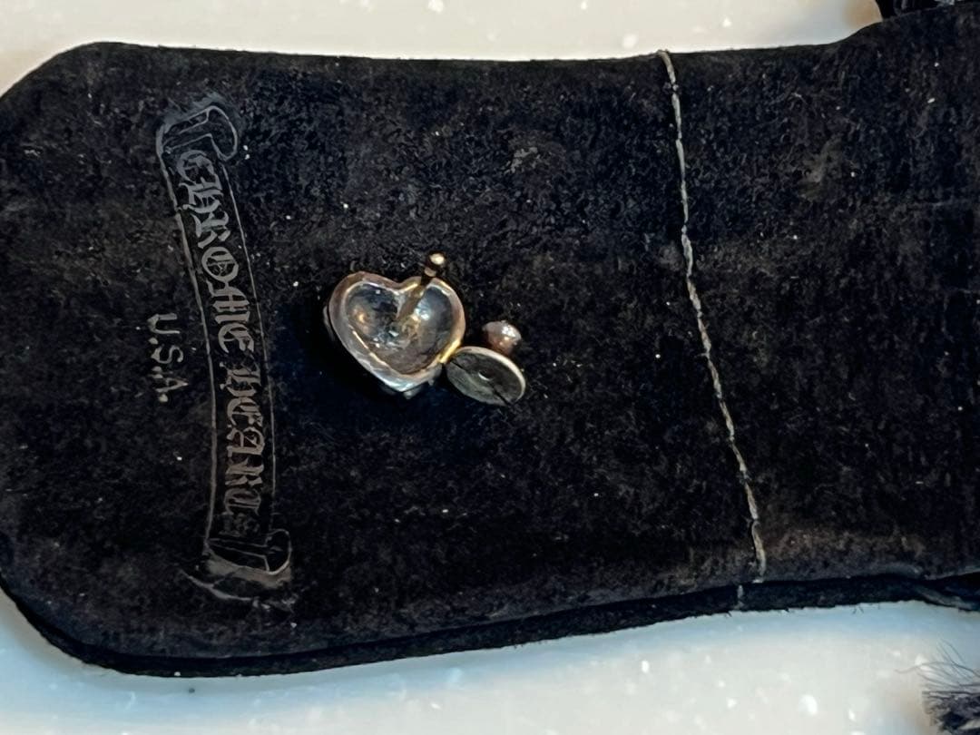 YAMAN様ChromeHeartsハートスタッドピアス片耳 正規品ギャランティ