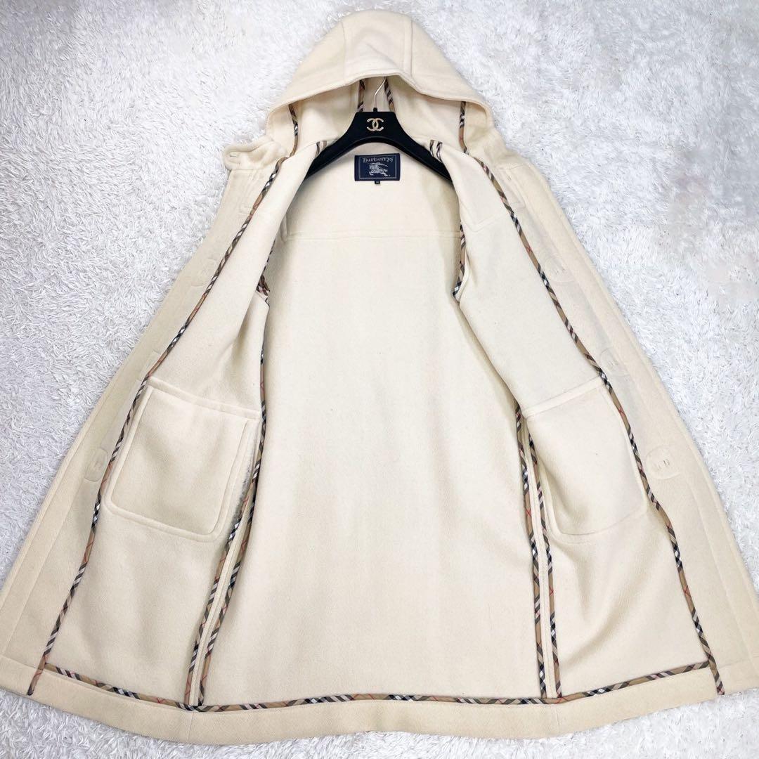BURBERRY ダッフルコート ヘリンボーン織 ムーアブルック 水牛