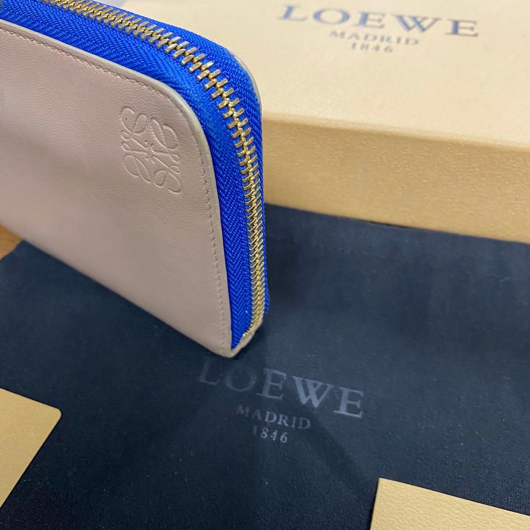 新品同様‼️ロエベ　LOEWE 財布　長財布　アナグラム　ラウンドファスナー