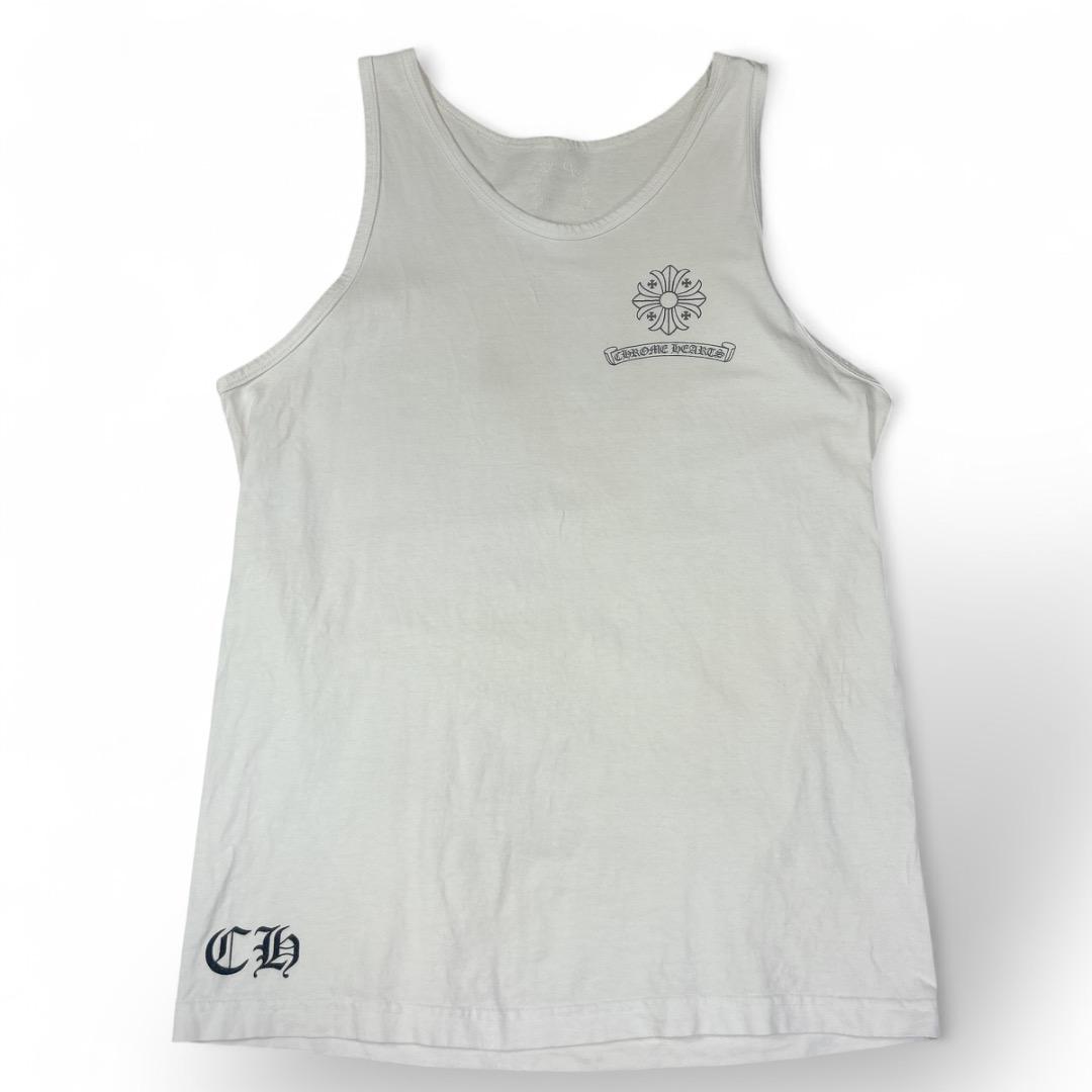 希少　美品　クロムハーツCHロゴ タンクトップ 白 M相当　ホワイト