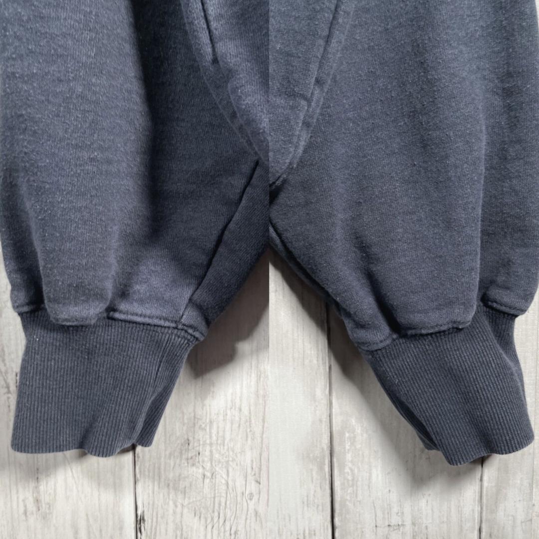 ディスイズネバーザット パーカー フーディー 刺繍ロゴ ネバザ M ネイビー