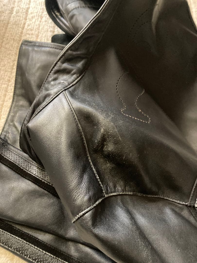 激レア NIKE ナイキ レザー シングル ライダース ジャケット NSW