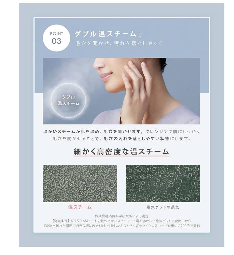 SALONIA PURE BRIGHT STEAMER グレー