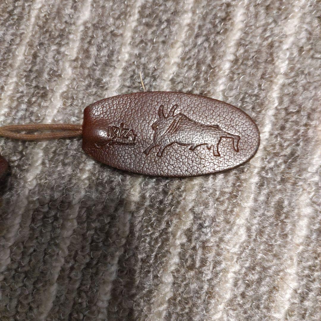 イビザ　IBIZA　メッシュ　レザー　バッグ　茶系　ボストン　トート