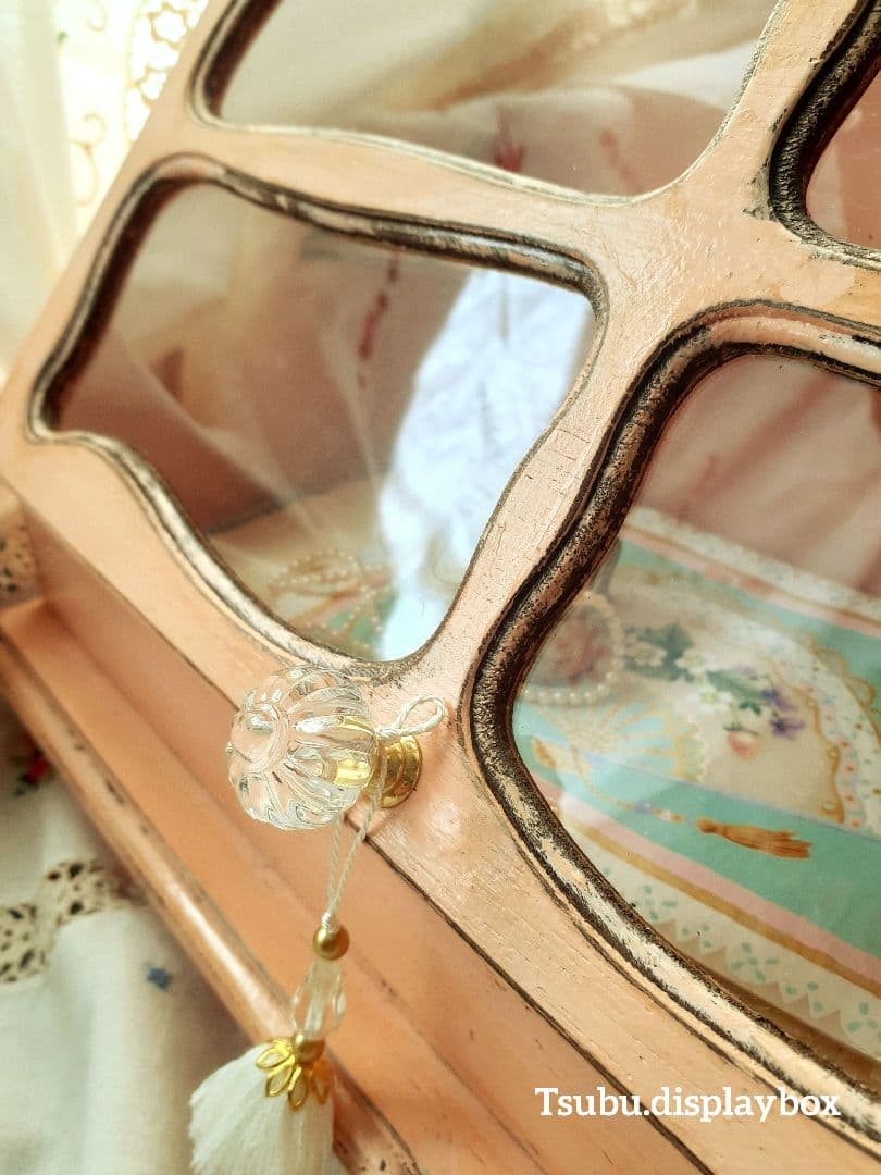 アンティーク・ヴィンテージ調　シャビー　ディスプレイボックス　置き型