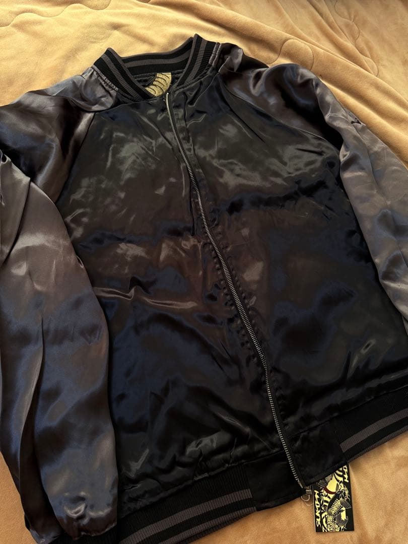 未使用 SUKAJAN 日本虎龍桜 スカジャン silk vintage 美品