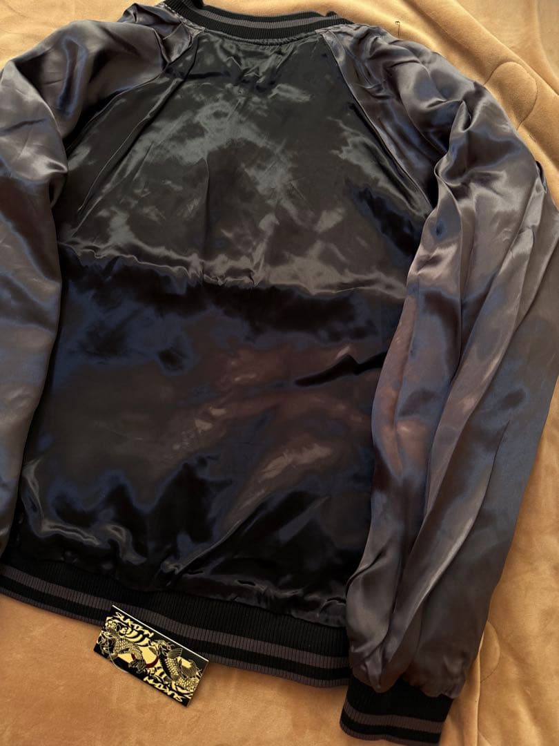 未使用 SUKAJAN 日本虎龍桜 スカジャン silk vintage 美品