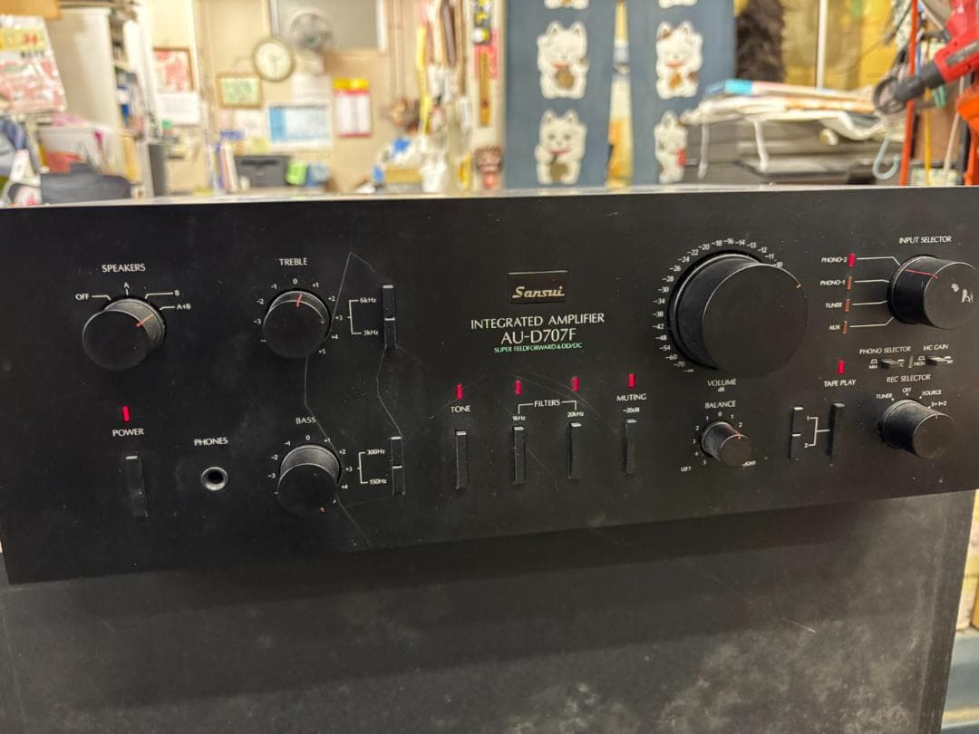 【ジャンク品】Sansui AU-D707F インテグレーテッドアンプ 現状渡し