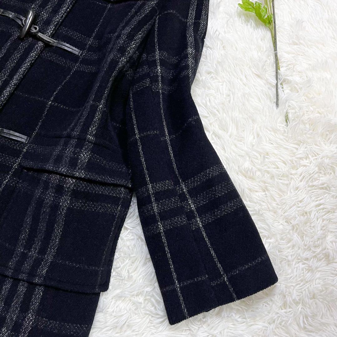 訳あり極美品 大きいサイズ バーバリーロンドン ダッフルコート ノバチェック