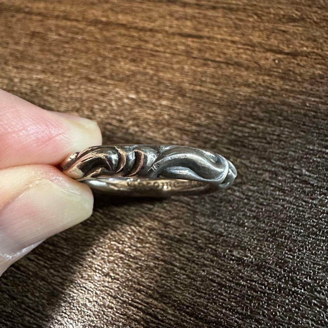 Chrome Hearts クロムハーツ　シルバーリング スクロールバンドリング