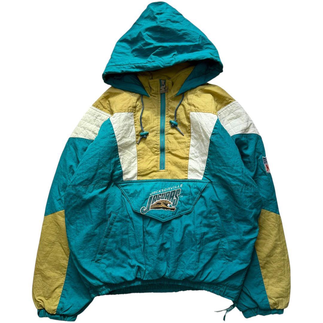 90's STARTER NFL JAGUARS 刺繍ロゴ アノラックパーカー