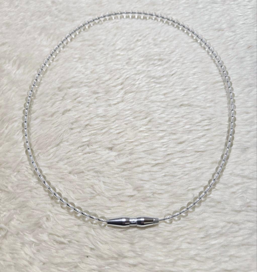 専用 ファイテン クリスタルタッチ クリア ネックレス 50cm 【美品】