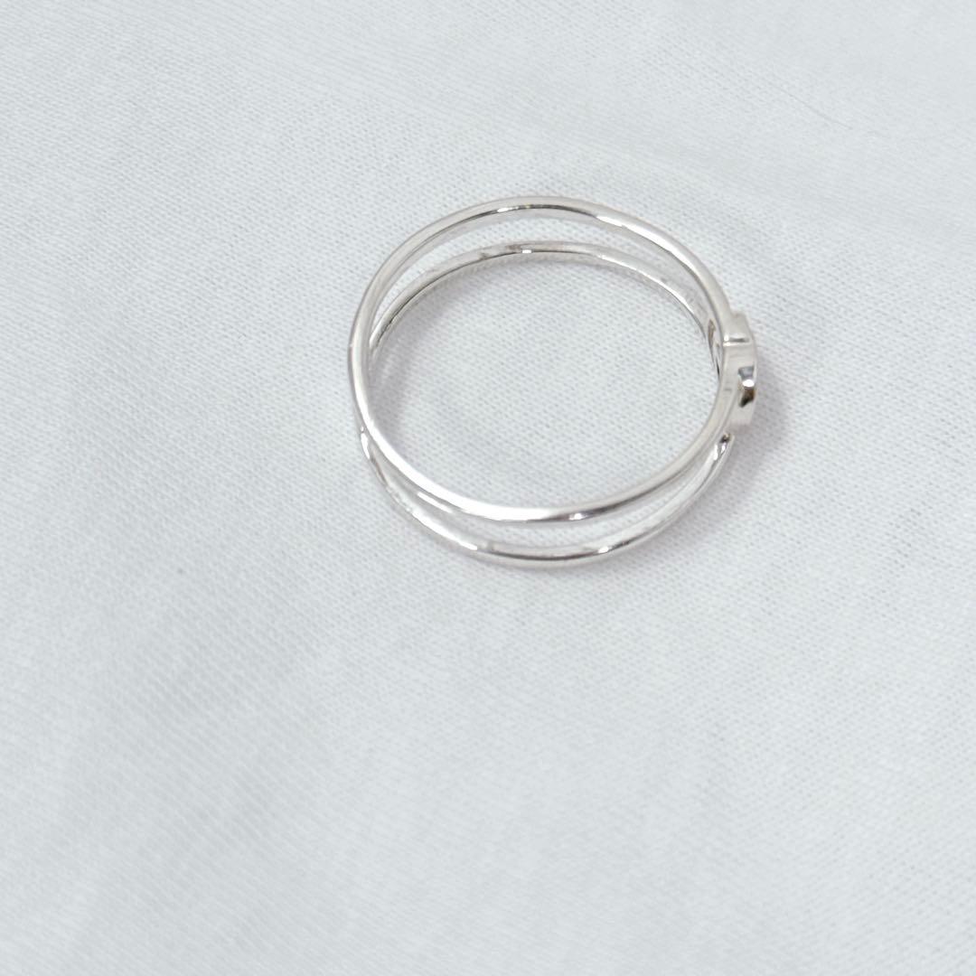 表記23 GUCCI インターロッキングG オープンバンドリング　スリム　メンズ