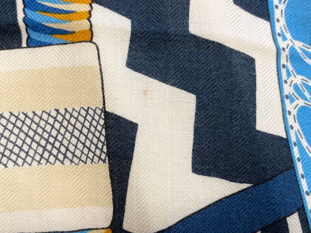 【希少！早い者勝ち！】HERMES エルメス カレジェアン 空想の鞍 ブルー系