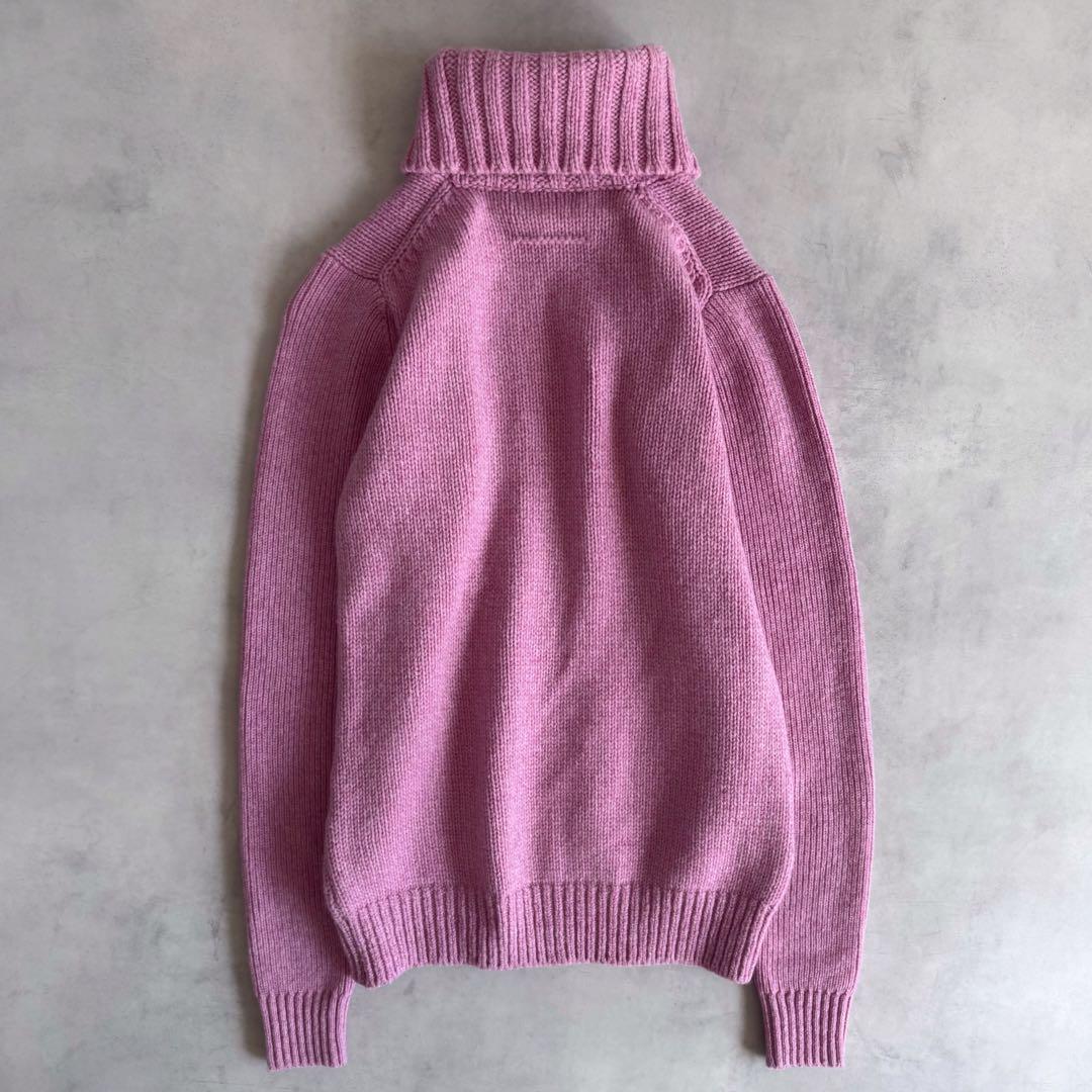 美品▲SLOANE カシミヤ混 タートルネック ニット ピンク サイズ2 M