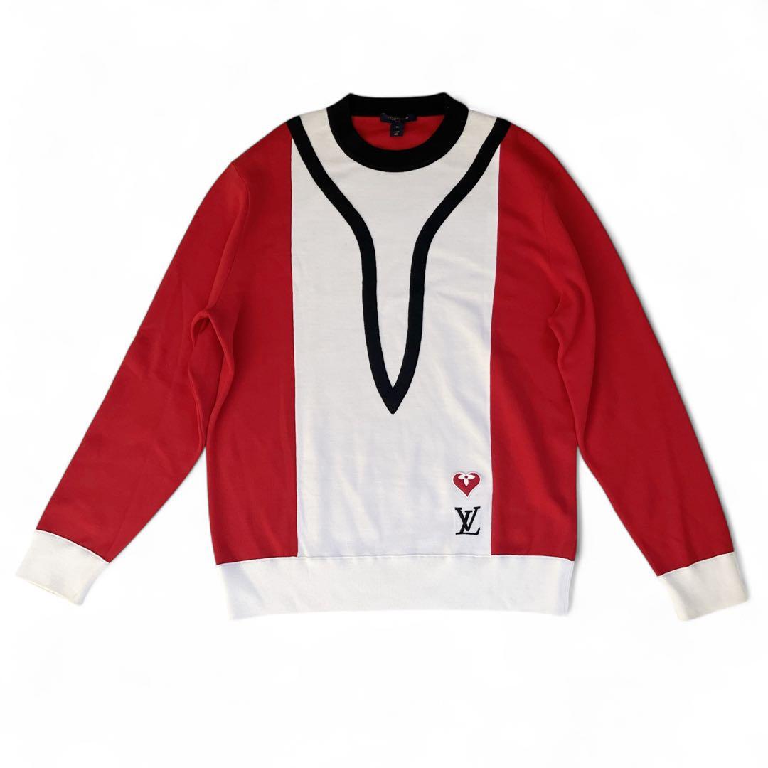 ルイヴィトン オールドスクール　カラーブロックセーター　レディース　XL