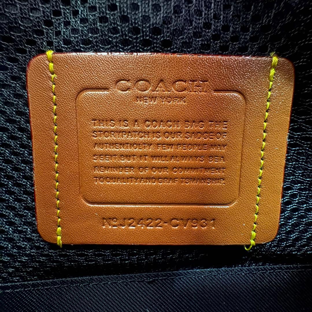 【COACH】 タグ有り チャーター クロスボディ バッグ 24 ブラック