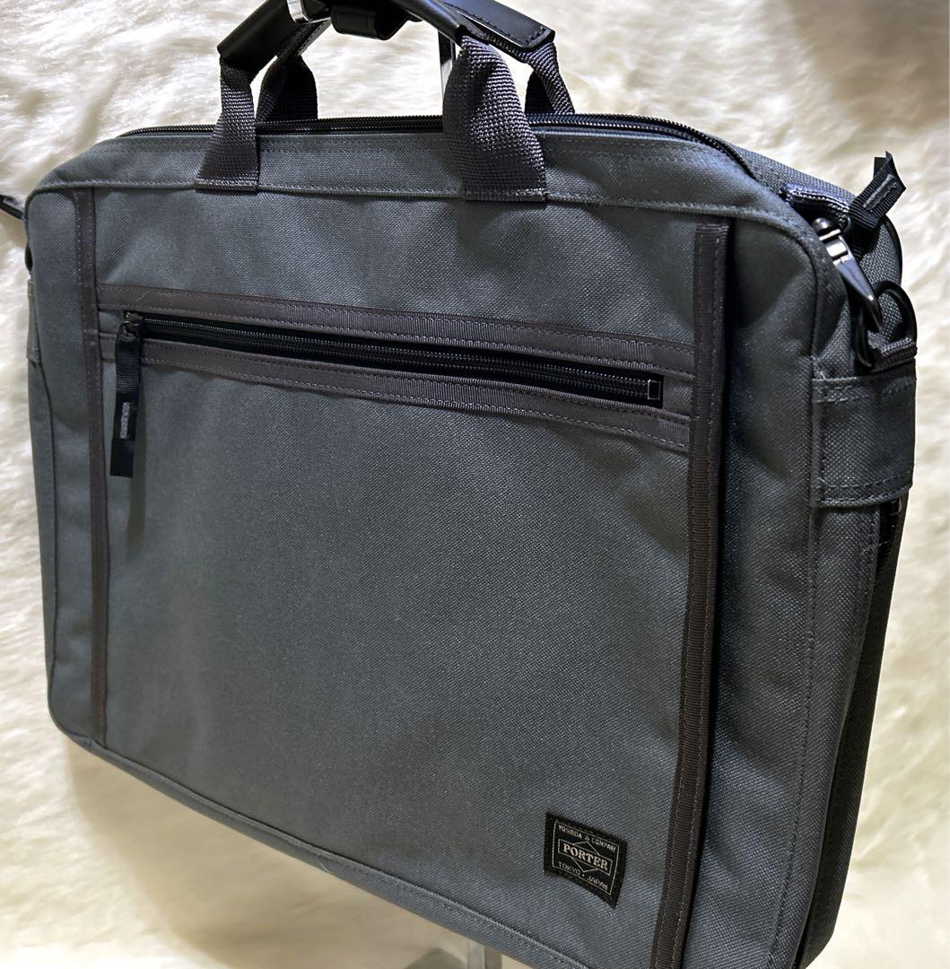 PORTER ポーター CLIP 2WAY ビジネスバッグ グレー A4可