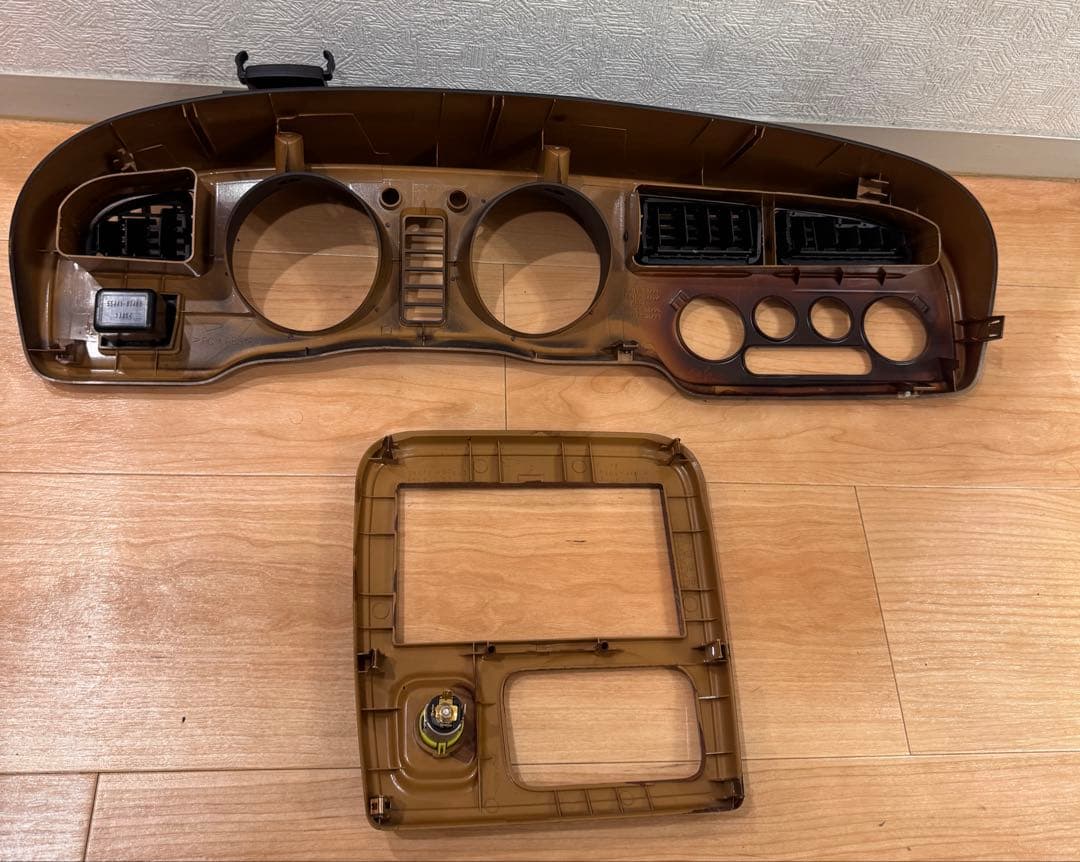ダイハツ　ミラジーノL700S オーディオパネル　スピードメーターパネル ウッド