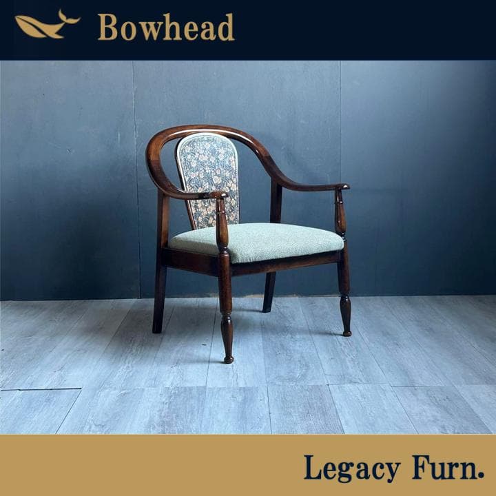 ④　リメイク品　尾州生地　ホワイト座面　カリモク　コロニアル　アームソファ　NI