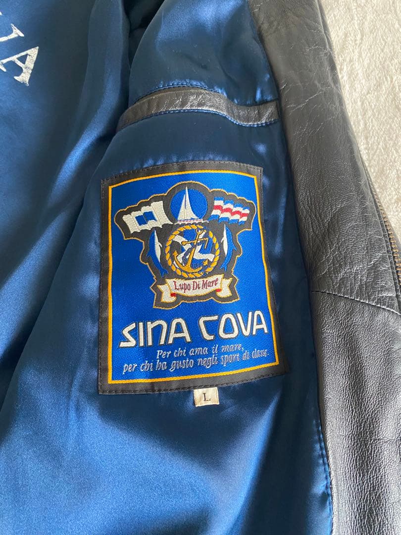 sina cova フーディレザージャケット