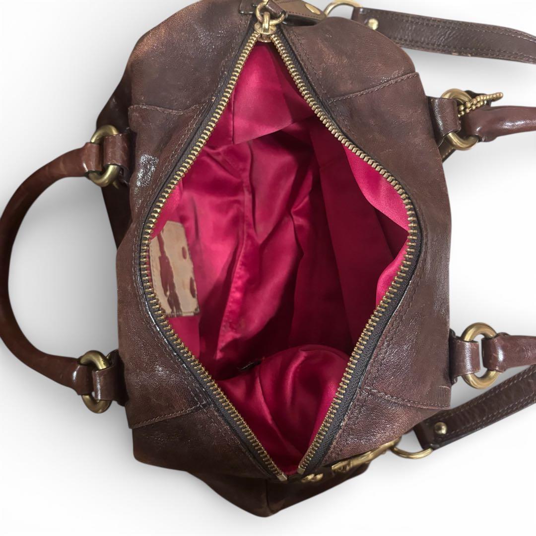 希少✨y2k OLD COACH オールドコーチ ブラウン 2way