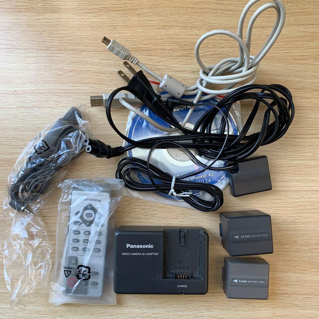 Panasonic DVDビデオカメラ「VDR-D400-S」　箱付き　動済み