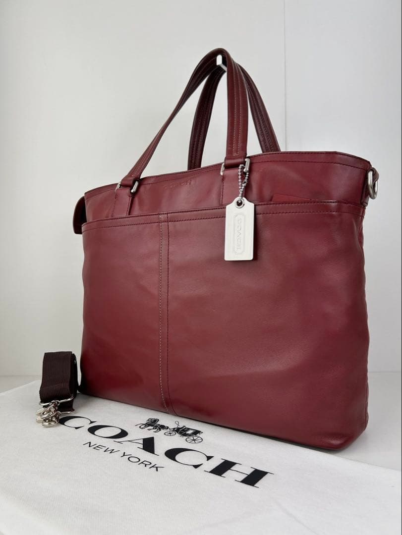 ✅【格安】 メンテ済み コーチ　トートバッグ　ビジネスバッグ　COACH レザー