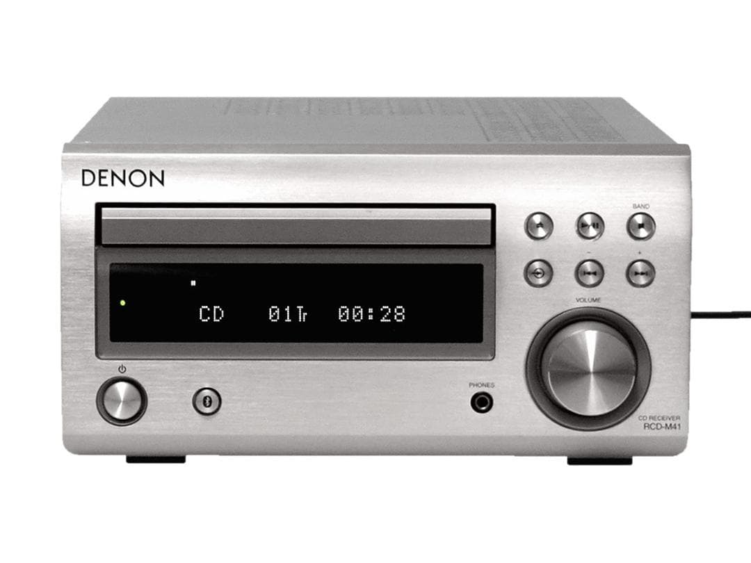 美品 DENON RCD-M41 CDレシーバー シルバー 2019年製 動作品