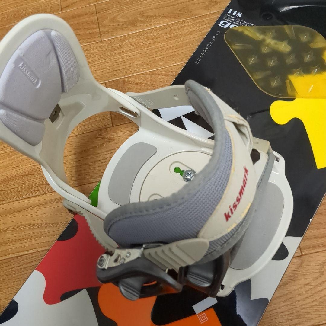 子供用　118㎝　スノーボード バインディング(ジュニアサイズ）付き