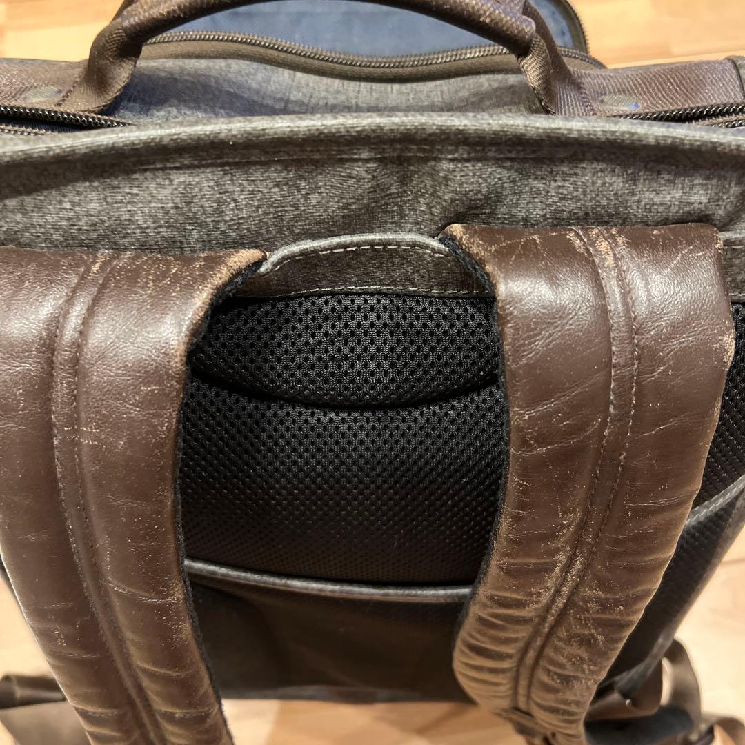 TUMI Alpha2 T-Pass バックパック アールグレー×ブラウン