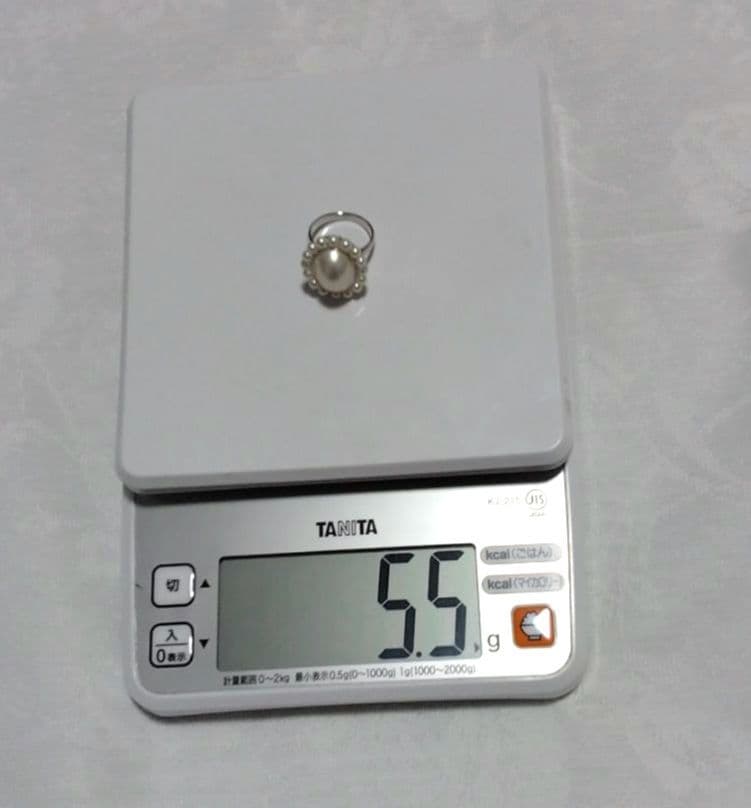 TASAKI　K18WG　マーキース形　マベパールリング