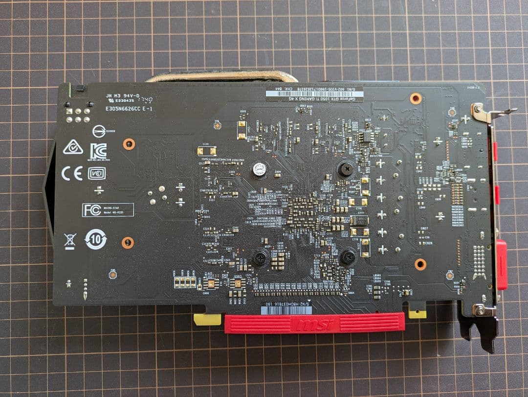 グラフィックボード・グラボ・ビデオカード MSI GeForce GTX 1050 Ti Gaming X 4GB