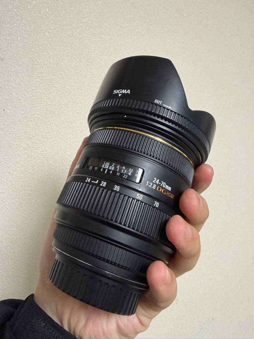 レンズ(ズーム) SIGMA 24-70mm F2.8 EX DG HSM