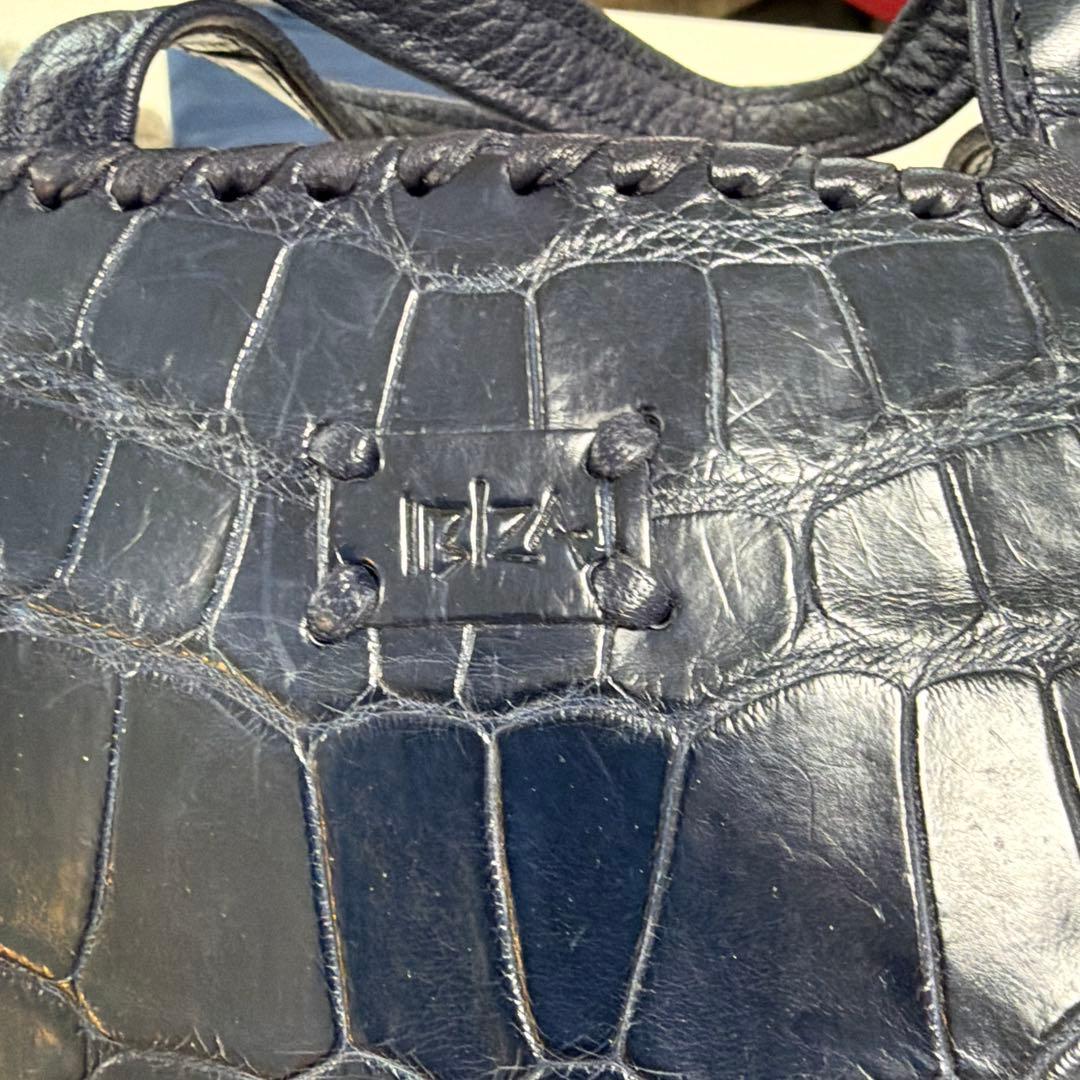 Ibiza ネイビー クロコダイル ハンド、ショルダー 2way 未使用品！