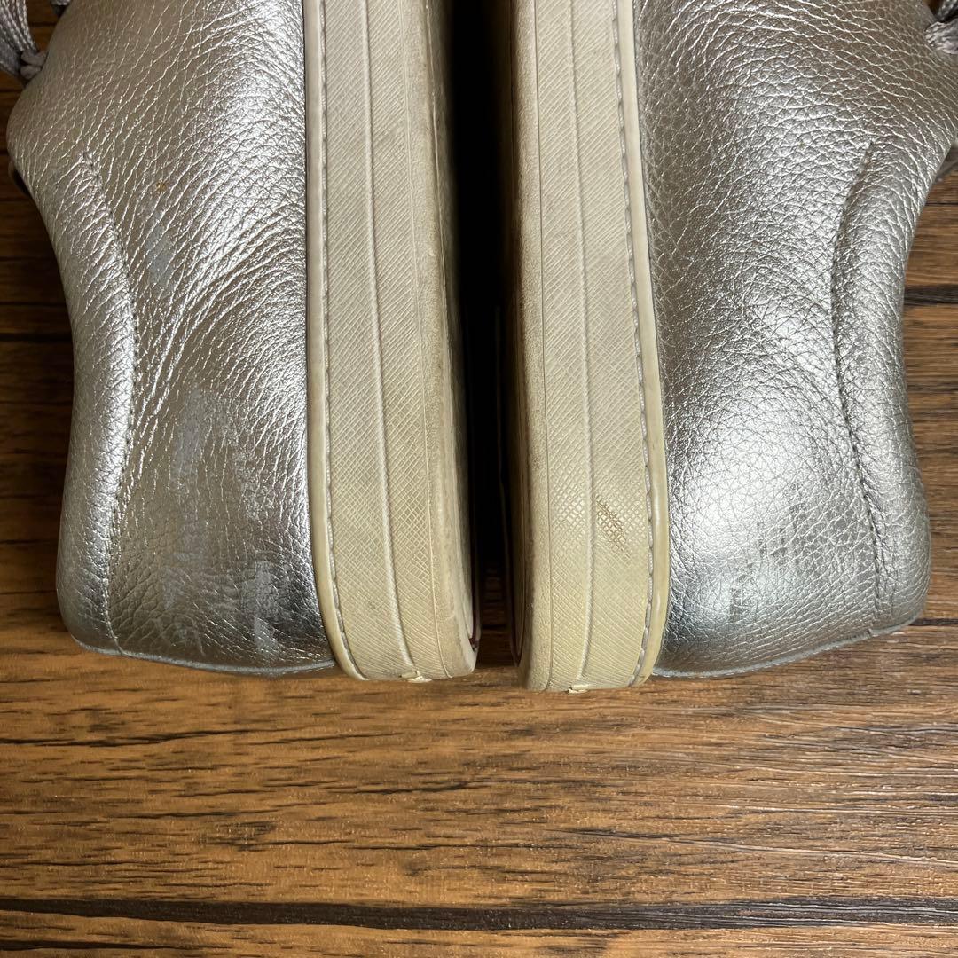 （K26086）プラダ PRADA スニーカー サイズ7（約26㎝） シルバー