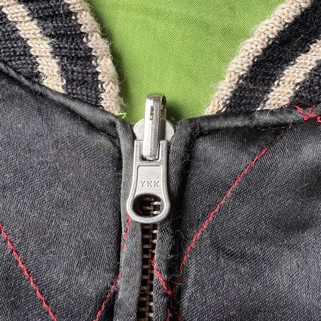 unknown キルティング スーベニアジャケット 龍 ドラゴン スカジャン 黒