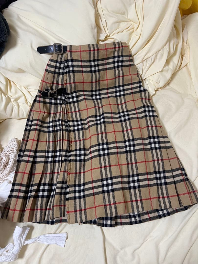 BURBERRY チェック柄 プリーツスカート S