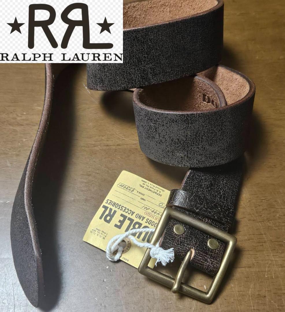 【新品未使用】DOUBLE RL本牛革アメリカンヴィンテージ仕上げ107cm