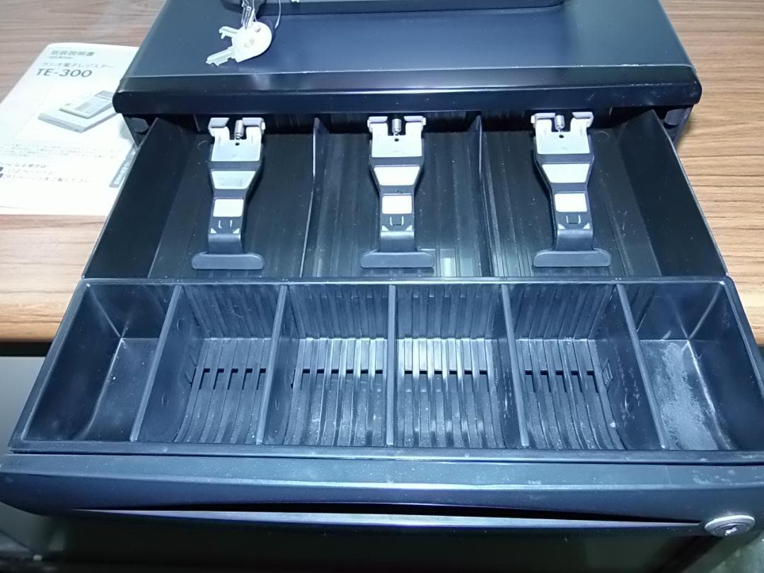 かわいい赤130店名設定無料カシオ１０部門TE-300 インボイスレジスター