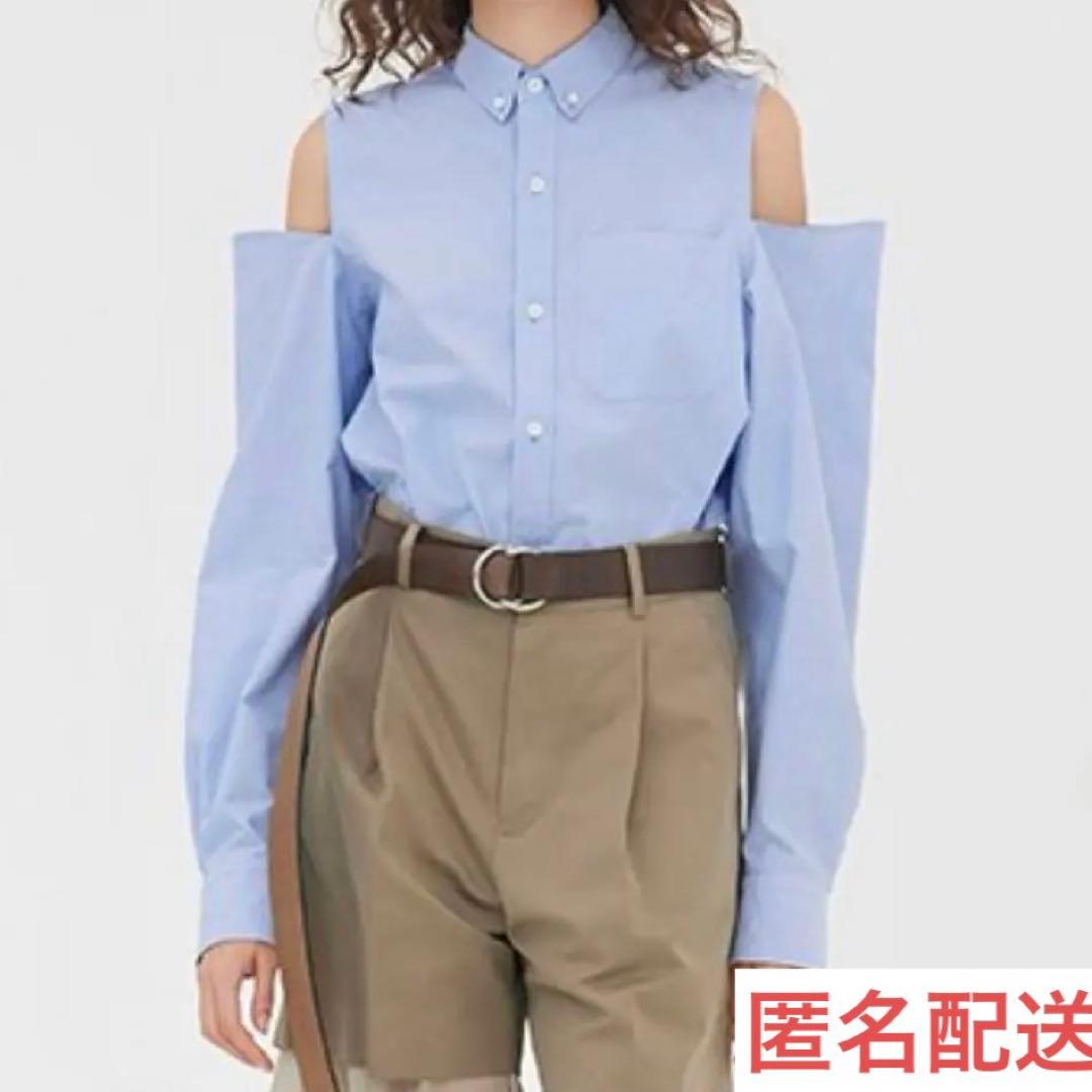 完売商品　新品・未使用　タグ付き　HYKE　オックスフォード　肩開き　シャツ