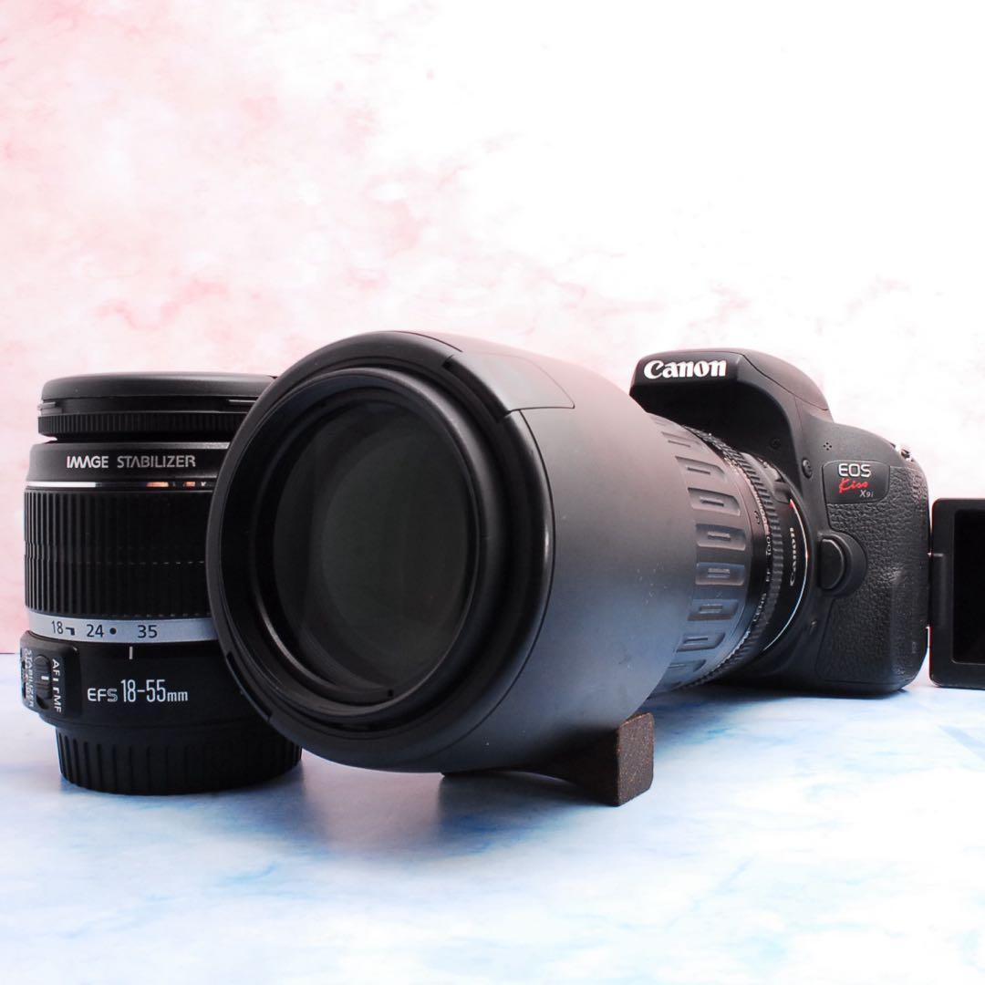 Canon Kiss X9i☆Wレンズ☆一眼レフカメラ☆持ち運び用バッグ付