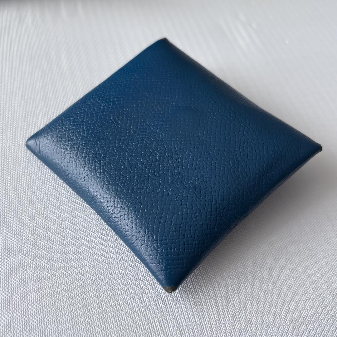 状態良好『エルメス』バスティア ヴォーエプソン 青 ダークブルー ケース