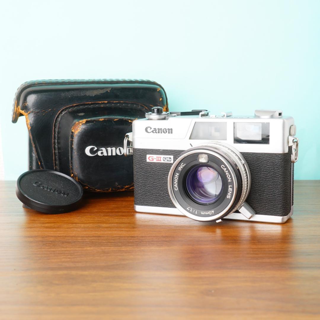 完動品◎Canon ニューキャノネットQL17 G-III フィルムカメラ 67