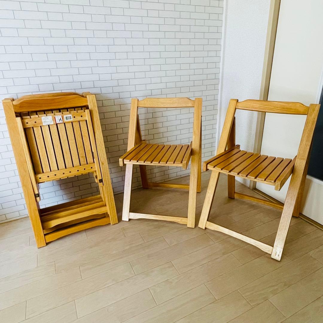 セット まとめ 折りたたみ 木製チェア ガーデンチェア フォールディングチェア