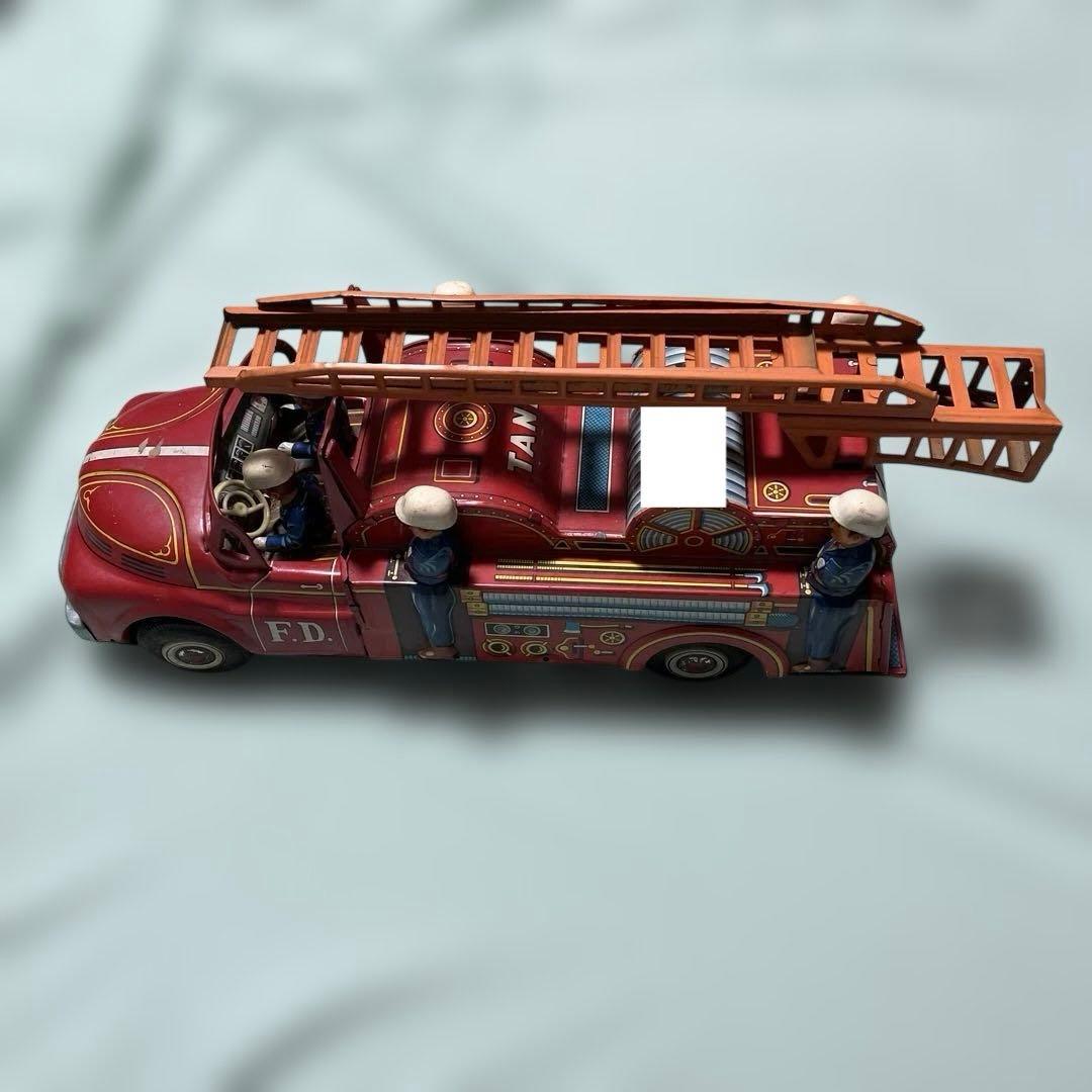 ぺ*ん様 ジャンク 箱無 ヨネザワ玩具 消防車 ブリキ